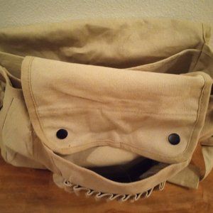 Khaki Shoulder Book Bag